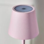 POLDINA PRO MICRO RECHARGEABLE CORDLESS LED TABLE LAMP IN PINK
