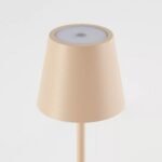 POLDINA PRO MICRO RECHARGEABLE CORDLESS LED TABLE LAMP IN SAND