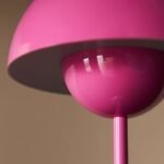 FLOWERPOT V9 RECHARGEABLE CORDLESS LED TABLE LAMP IN PINK