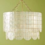 HEATHER SCALLOPED PENDANT LIGHT IN CAPIZ