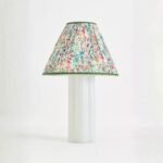 SCALLOPED WHITE GLASS LAMP BASE