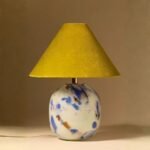 SPECKLED GLASS BASE FOR A TABLE LAMP