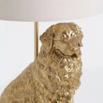 ICON GOLDEN RETRIEVER TABLE LAMP IN GOLD