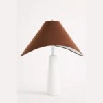 APUILA VELVET SHADE CONCRETE TABLE LAMP