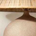 LIGHT SAND PORCELAIN ACCENT TABLE LAMP