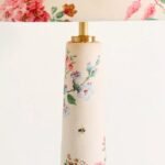 LULU CAMILLE FLOOR LAMP WITH PRINTED FABRIC EMPIRE SHADE