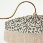 SINCLAIR LINEN FLOOR LAMP WITH IRENA TASSEL FRINGE