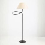 ALAMEDA DECORATIVE FLOOR LAMP WITH IRON DETAIL