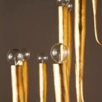 ACADIA METAL CHANDELIER WITH TIERED LIGHTING
