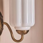 THE ELOISE SCALLOP GLASS WALL SCONCE IN BRASS