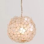 FLOWER CAPIZ PENDANT