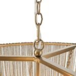 YALE BRASS CHAIN CHANDELIER