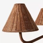 DELPHINE WOVEN WICKER CHANDELIER LIGHT