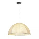 REGINA ANDREW STEVIE LEATHER STITCHED VELLUM CEILING PENDANT
