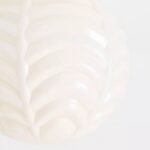 CHARLOTTE MILK GLASS SEMI FLUSH MOUNT CEILING FIXTURE