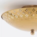 AMILIA PERFORATED BRASS CEILING FLUSH MOUNT