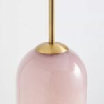 HOLT PINK GLASS PENDANT CEILING LIGHT