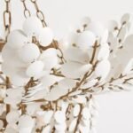 BILAL LARGE COCONUT CHANDELIER IN CREAM