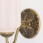 THE ELOISE SCALLOP PINK GLASS WALL SCONCE