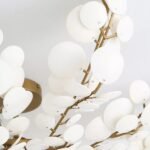 BILAL CREAM COCONUT FLUSH MOUNT CEILING LIGHT