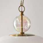 VIVIANA PENDANT LIGHT WITH OVAL GLASS SHADE