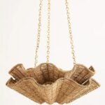 HUDSON VALLEY HAYWORTH RATTAN CHANDELIER WITH UPLIGHT DESIGN
