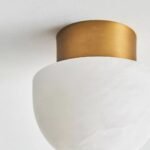 ELEGANT REGINA ANDREW PARKER ALABASTER CEILING LIGHT