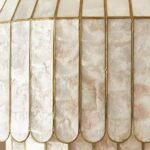ELEGANT MADELYN OVAL CAPIZ CHANDELIER LIGHT