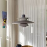 PH5 TIERED PENDANT LIGHT WITH THREE GREY METAL SHADES