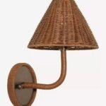 DELPHINE WICKER SCONCE WALL LIGHT