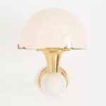 MERVE KAHRAMAN MUSHROOM GLASS CREAM SCONCE WALL LIGHT