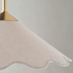 MITZI SODSAI DECORATIVE SCALLOPED FABRIC PENDANT