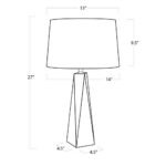 TABLE LAMP FEATURING HAND POLISHED CRYSTAL BY ANGELICA