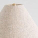 LULU CREAM TABLE LAMP WITH LINEN SHADE