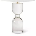 JOAN DECORATIVE HOURGLASS CRYSTAL TABLE LAMP