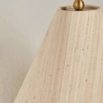 KAIA PINK CERAMIC TABLE LAMP WITH WAX RESIST DESIGN