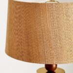 JANUARY WOVEN GRASSCLOTH WOOD ACCENT TABLE LAMP