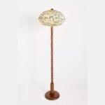 DUMPLING WREN WOOD ACCENT FLOOR LAMP