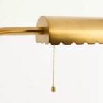 SIMONE SCALLOPED BRASS FLOOR LAMP FOR READING