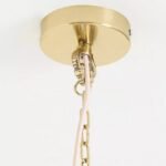 PINK COLORED GLASS SIX ARM CHANDELIER WITH VENETIAN INSPIRED DESIGN