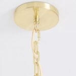 ANISA DECORATIVE WHITE TIERED PETAL GLASS CHANDELIER