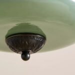 ELOISE DECORATIVE GREEN SCALLOP GLASS PENDANT LIGHT