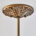 ELOISE DECORATIVE WHITE SCALLOP GLASS PENDANT LIGHT