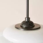 ELOISE BLUE SCALLOPED GLASS PENDANT LIGHT FOR CEILING