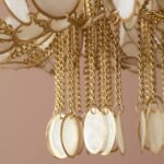 OVAL CAPIZ HANGING CHANDELIER