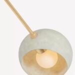 TURNER VINTAGE GOLD LEAF CHANDELIER WITH SIX LIGHTS