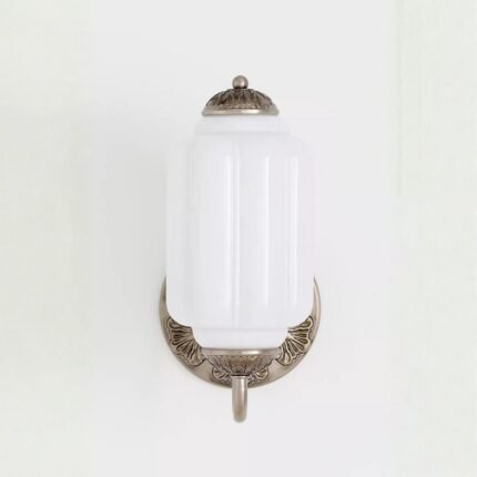 THE ELOISE SCALLOP WHITE GLASS SCONCE WALL LIGHT