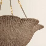 ABACA PETAL BOWL CHANDELIER