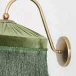 SINCLAIR DECORATIVE FRINGED VELVET WALL SCONCE