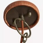 DELPHINE WICKER CHANDELIER LIGHTING FIXTURE